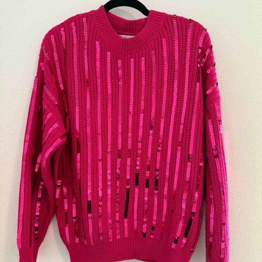Sequin Stripe Sweater